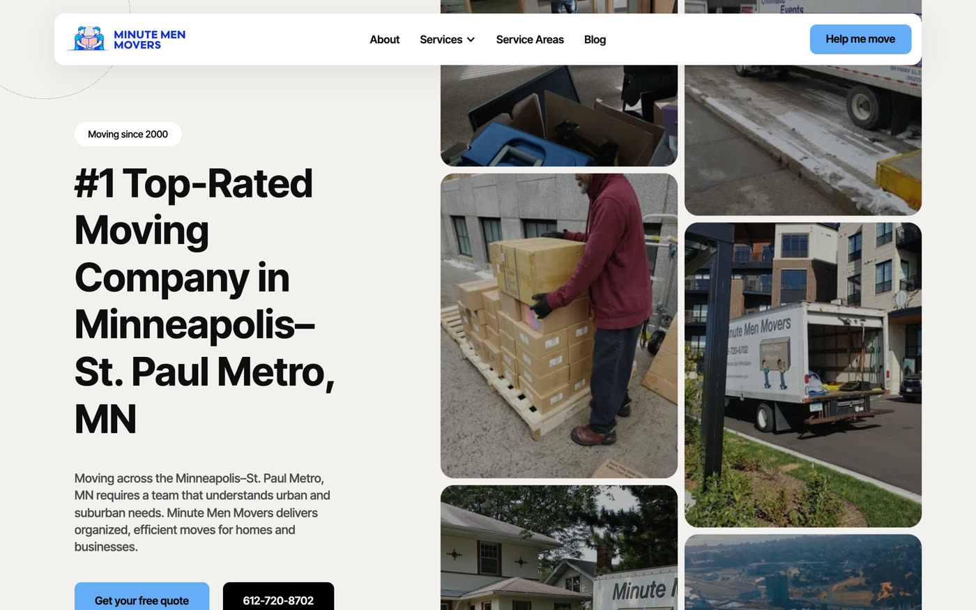 The Minute Men Movers home page