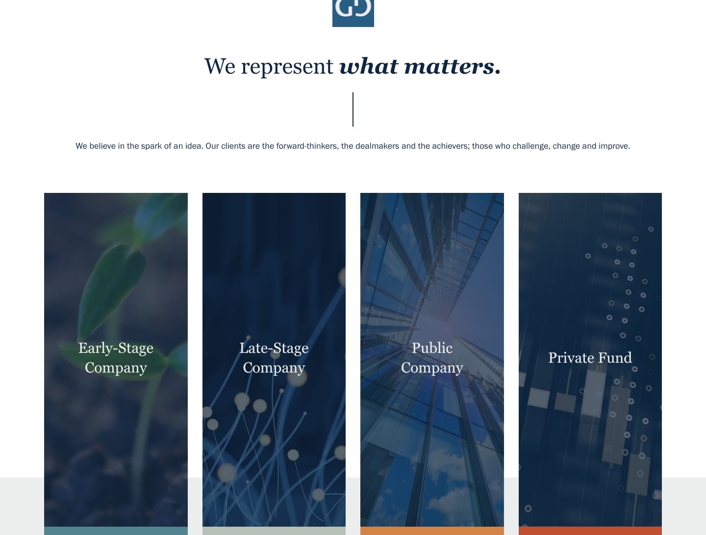 Clients by situation, on the Gunderson Dettmer website