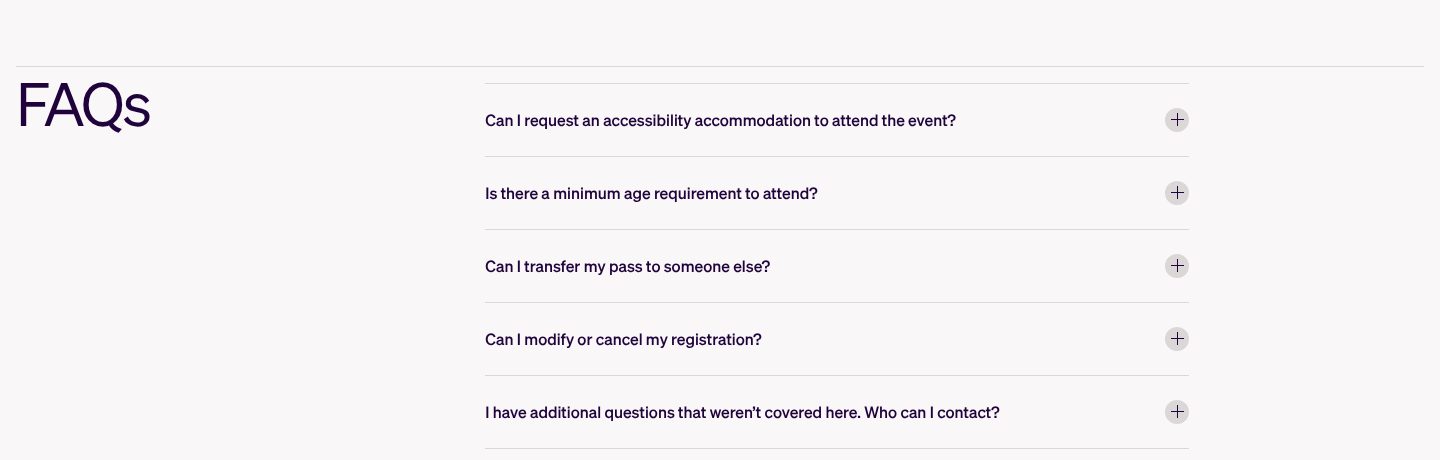The practical questions, on the Stripe Sessions website